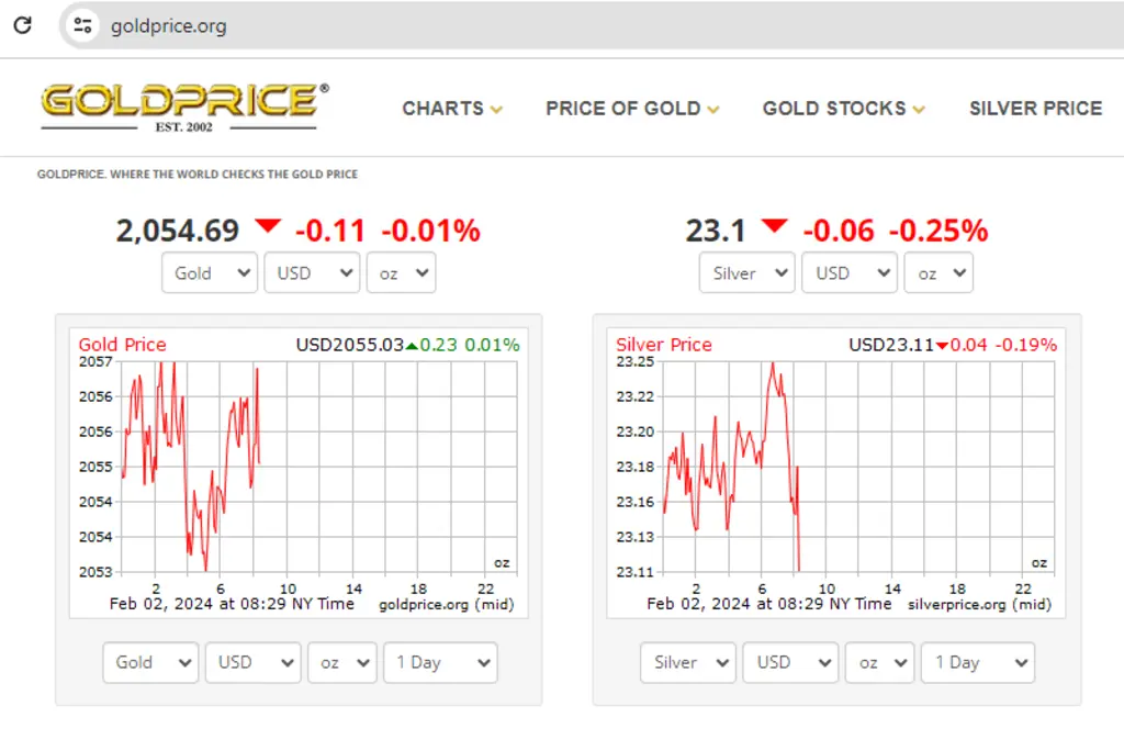 Goldprice.org được đánh giá là trang web nổi tiếng cung cấp các biểu đồ giá vàng chính xác nhất