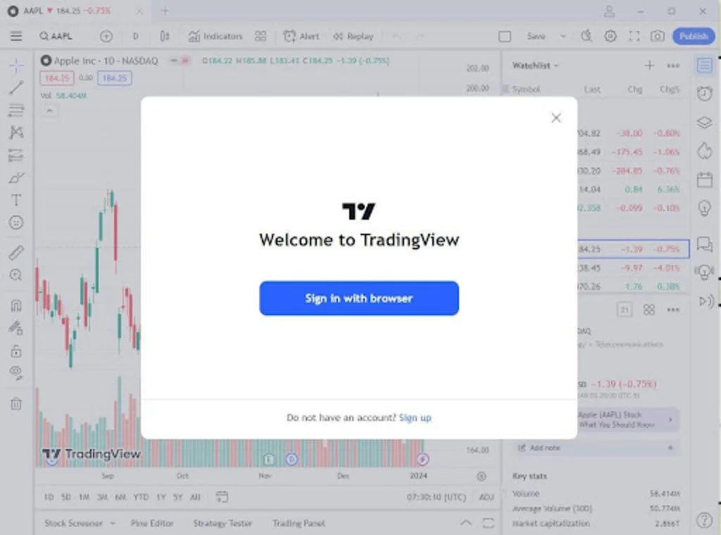 Đăng ký tài khoản Tradingview và tải về sử dụng